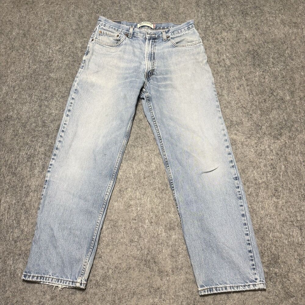 Vintage Y2K Levis 550 Baggy Jeans W36 L32 Light Wash Streetwear Grunge Skate